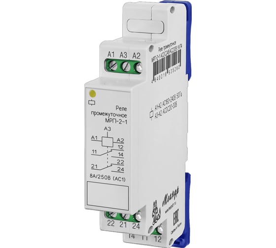 Изображение товара Реле промежуточное Меандр МРП-2-1 ACDC24В/AC230В УХЛ4 A8302-16935260