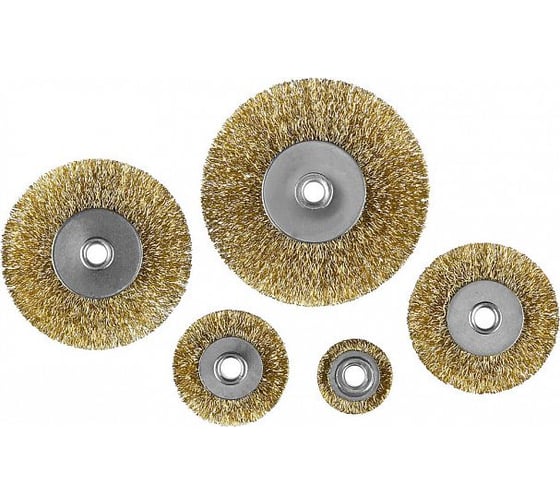 Изображение товара Набор щеток 5 шт плоские 25-38-50-63-75 мм КЕДР 154-0004 208032