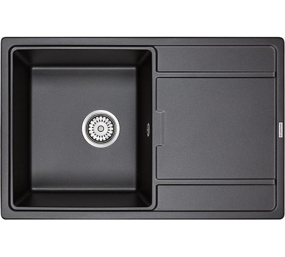 Изображение товара Гранитная мойка Paulmark FLUGEN 50-780 черный 780х500 мм PM217850-BL