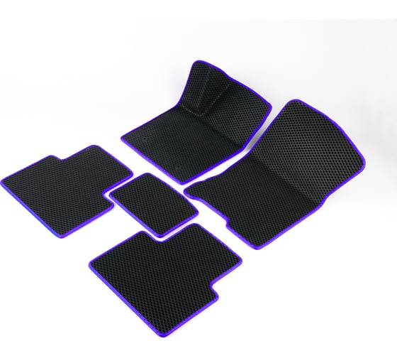 Изображение товара Автомобильные коврики Vicecar ЭВА c 3д лапкой для Kia Сerato I 2004-2009 (Киа Церато 1) ЕВА EVA без разреза DL23006-фиолетовый