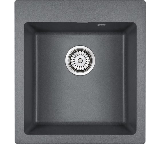 Изображение товара Гранитная мойка Paulmark KANTE 45 графит 460х510 мм PM104651-DG