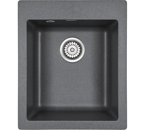Изображение товара Гранитная мойка Paulmark KANTE 40 графит 415х490 мм PM104249-DG