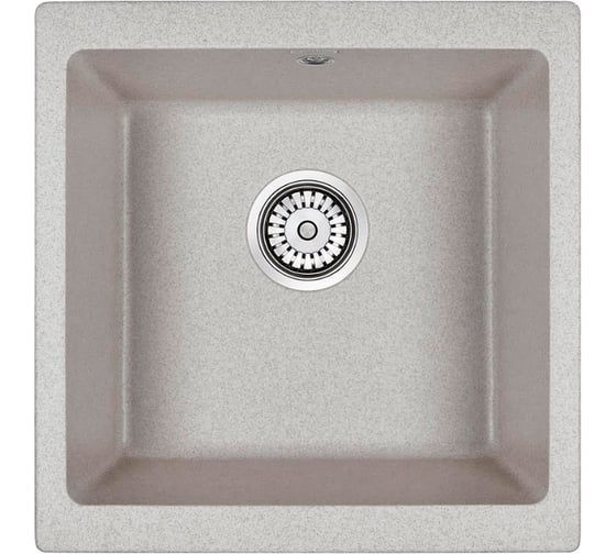 Изображение товара Гранитная мойка Paulmark GERA 50 серый 445х460 подстольный монтаж PM104546-GR