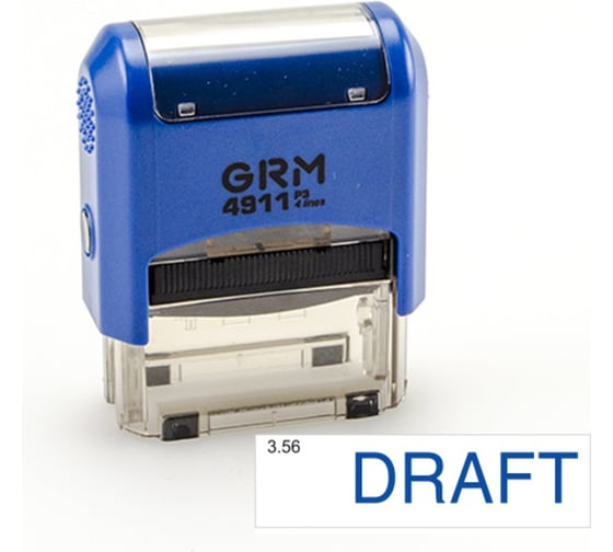Изображение товара Стандартный штамп GRM 4911 p3 «3.56 draft» 110491300-356