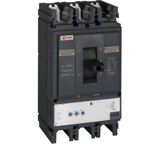 Изображение товара Автоматический выключатель EKF ВА-99C, 630/400А, 3P, 45кА PROxima mccb99c-630-400