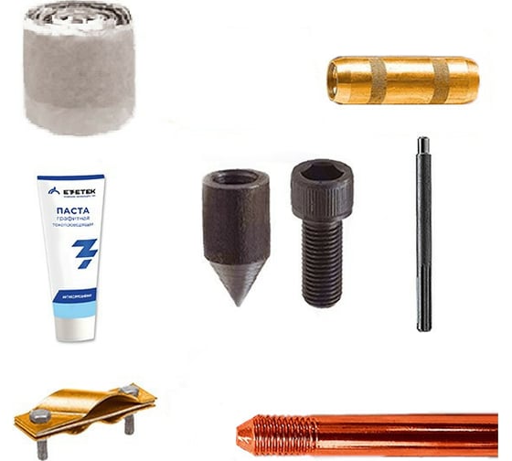 Изображение товара Комплект заземления EZETEK EZ – 38.4 38,4 метра, 16мм, 32х1200мм с насадкой SDS-max 90016