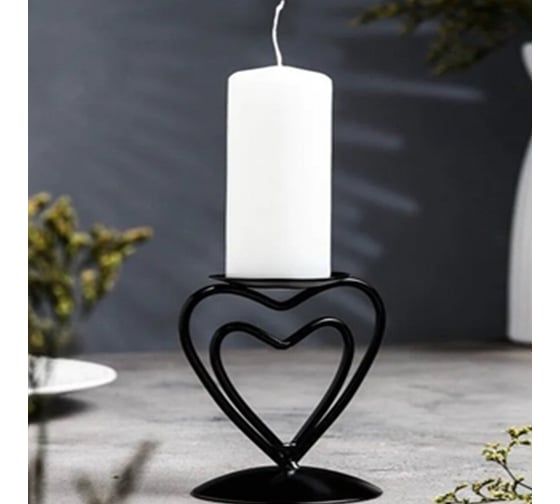 Изображение товара Подсвечник МУЛЬТИДОМ Сердца 5.5/8x10.5 см DA5-328