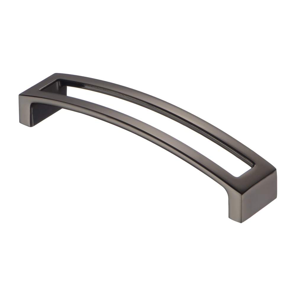 Изображение товара Ручка-скоба KERRON 128 мм черный хром для мебели классика