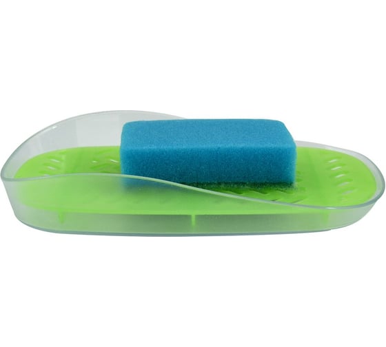Изображение товара Подставка для моющего средства и губки МУЛЬТИДОМ Тео киви, 18x11x3 см ИК 18543000