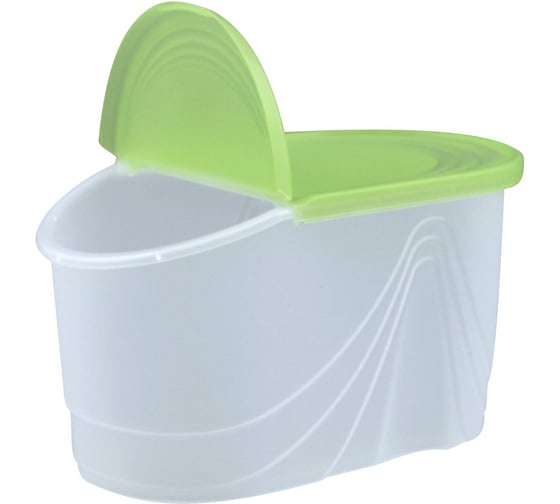 Изображение товара Емкость для сыпучих продуктов МУЛЬТИДОМ Wave 1 л, киви, 18x11x10.3 см ИК 34443000