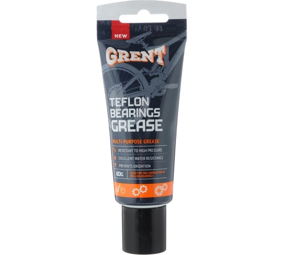 Изображение товара Смазка для подшипников с тефлоном 60 гр GRENT 40547