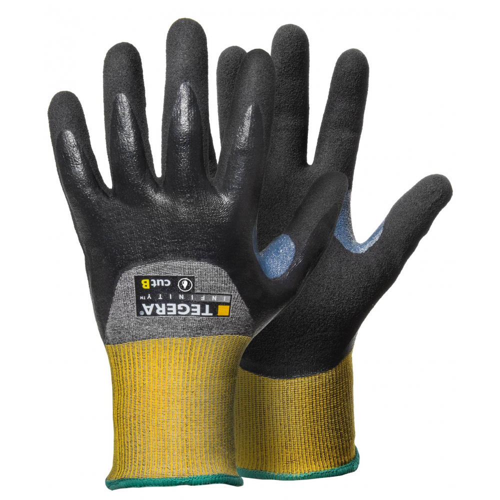 фото Нитриловые рабочие перчатки для защиты от порезов tegera, cat b, 3/4 композит, 8806-10