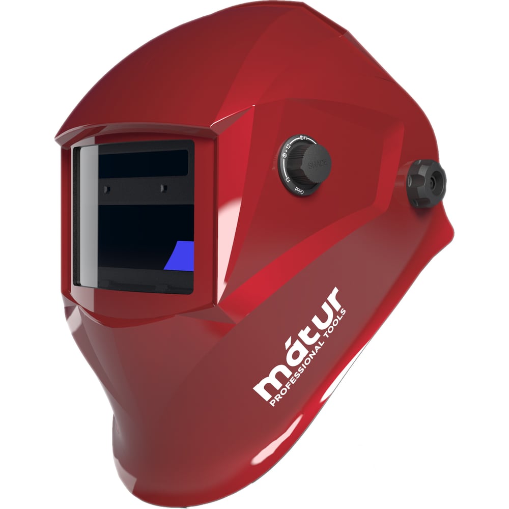 Изображение товара Сварочная маска MATUR профи, окно 96х39 мм, фильтр АСФ 605, 31-16-033