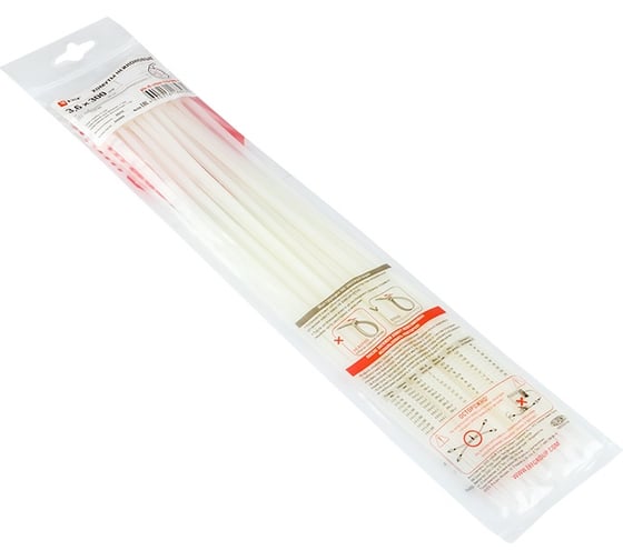 Изображение товара Стандартный хомут EKF FlexLock PROxima P6.6, 3.6x300 100 шт. plc-fl-ctsw-3.6x300