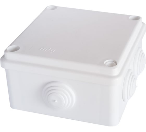 Изображение товара Распаечная влагозащищенная коробка MTG настенная 100x100x50 с болтами IP55 31393