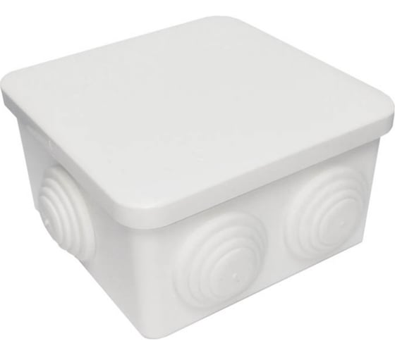 Изображение товара Распаечная влагозащищенная коробка MTG с 6 вводами настенная 100x100x50 IP54 31392