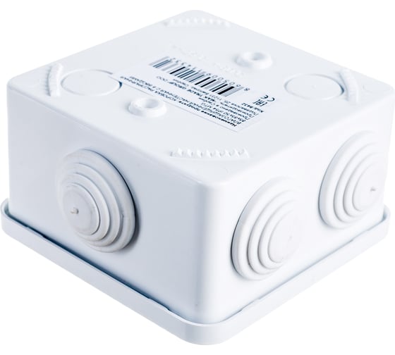 Изображение товара Распаечная влагозащищенная коробка MTG с 6 вводами настенная 85x85x50 IP54 8432