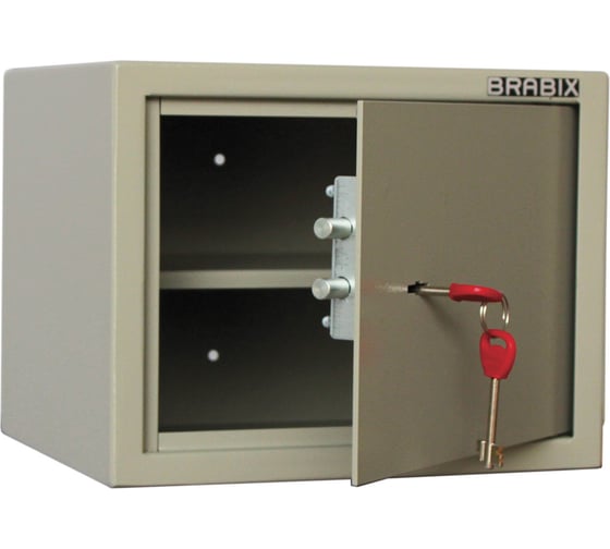 Изображение товара Мебельный сейф BRABIX D-24m 240х310х60мм, 7кг, ключевой замок, крепление к стене 291162
