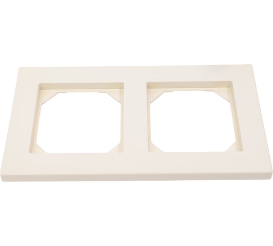 Изображение товара Двойная рамка для розеток LIREGUS Эпсилон K14-245-02 E/S кремовый 28-089