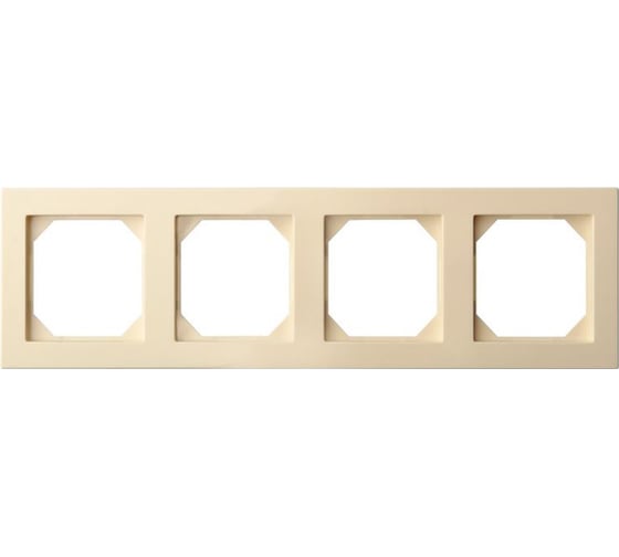 Изображение товара Четырехместная рамка LIREGUS Эпсилон K14-245-04 E/S крем 28-091