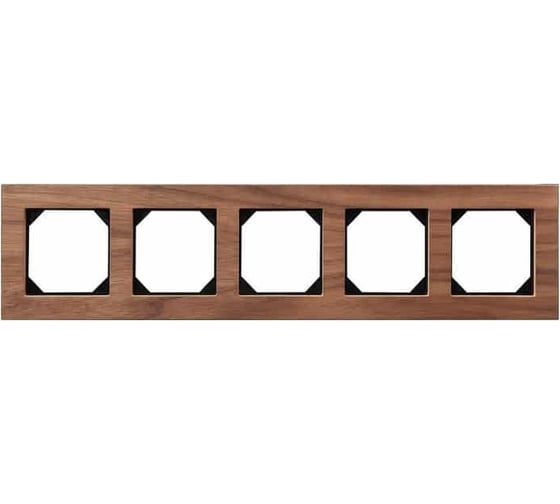 Изображение товара Пятипостовая рамка LIREGUS Эпсилон К14-245-05 Е/NW орех 28-2255