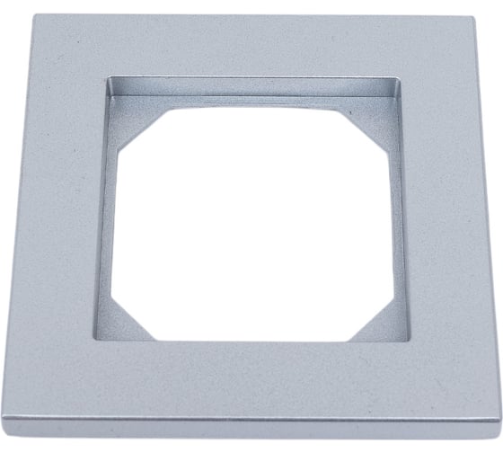 Изображение товара Одноместная рамка LIREGUS Эпсилон K14-245-01 E/Mt серебро 28-186