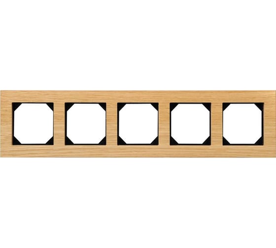 Изображение товара Пятипостовая рамка LIREGUS Эпсилон К14-245-05 E/OW дуб натуральный 28-224