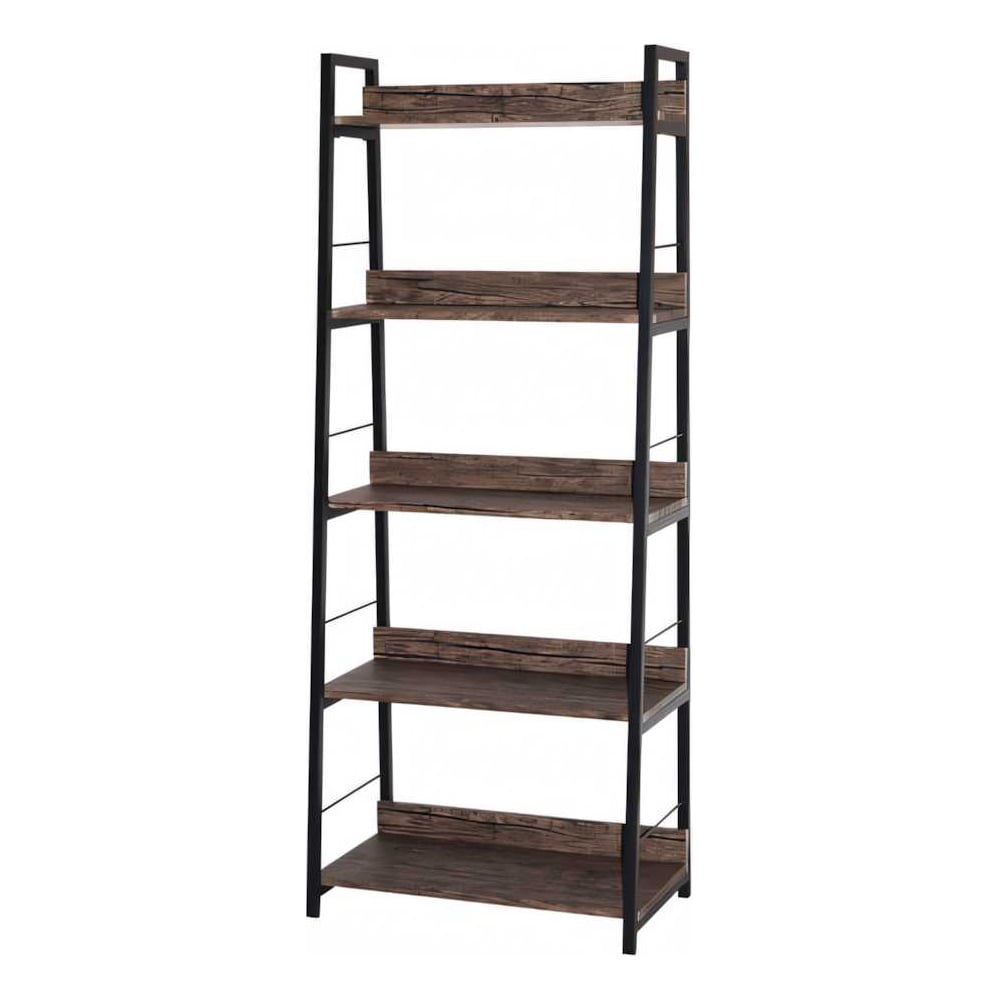 Изображение товара Стеллаж на металлокаркасе BRABIX LOFT SH-003 600х350х1500 мм, 5 полок, цвет морёный дуб 641234