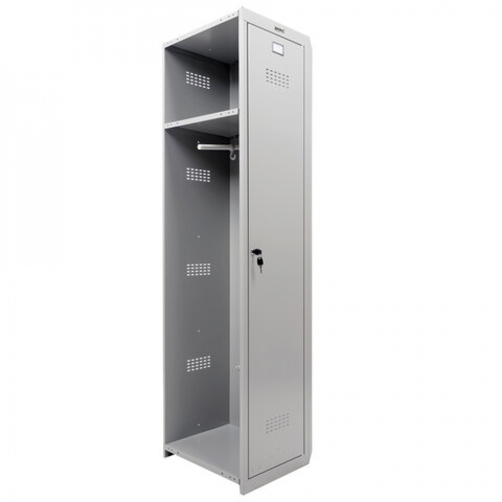 Металлический шкаф для одежды BRABIX шкаф металлический офисный brabix mk 18 47 37 01 1830х472х370 мм 25 кг 4 полки разборный 291138 s204br181102