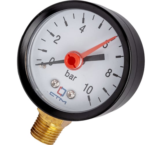 Изображение товара Манометр радиального подключения 1/4" до 10 бар СТМ CPM14R10