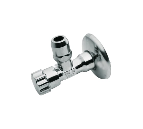 Изображение товара Вентиль Tiemme обжим, Н, 10х1/2, угловой, хромированный 2950016