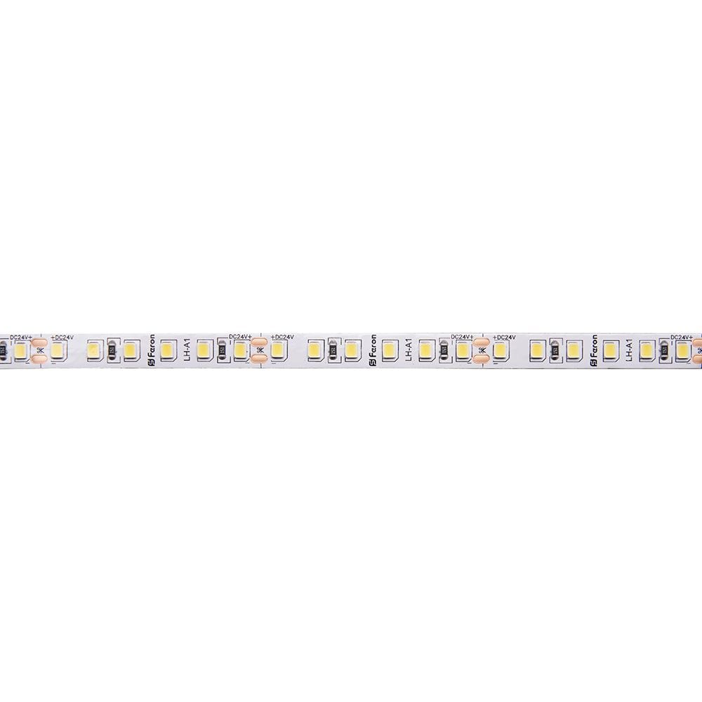 фото Светодиодная лента feron 120smd /м 11вт/м 24v 5000х8х1.22мм 3000к, ls501 41056