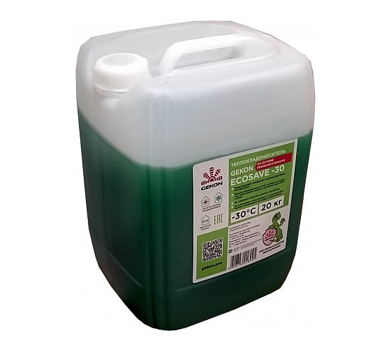 Изображение товара Теплохладоноситель ECOSAVE-30 20 кг Gekon GK 873256