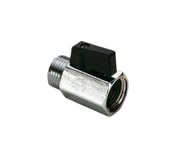 Изображение товара Шаровой кран Tiemme мини НВ 1/2 флажок черный SMALL 2900001