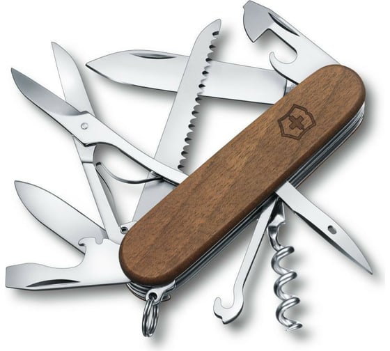 Изображение товара Нож Victorinox Huntsman Wood, 91 мм, 13 функций, дерево 1.3711.63
