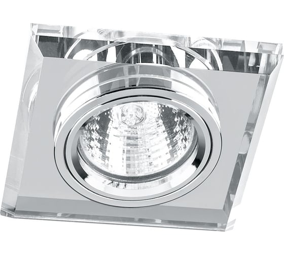 Изображение товара Встраиваемый светильник FERON DL8170-2 потолочный MR16 G5.3 серебристый 19719