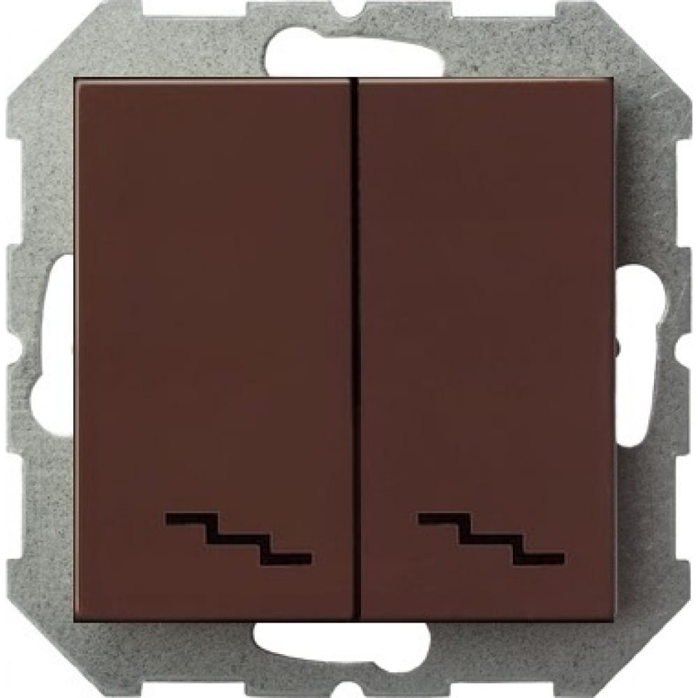 Проходной двухклавишный выключатель LIREGUS проходной блок ekf