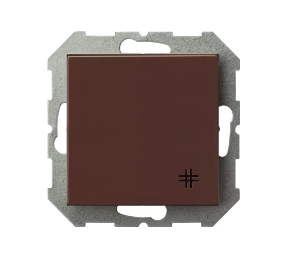 Изображение товара Перекрестный одноклавишный выключатель LIREGUS Эпсилон IPK6 10-001-01 E/R коричневый 28-138
