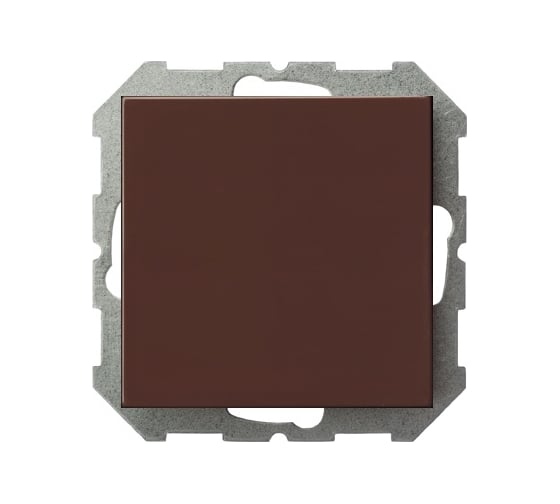 Изображение товара Одноклавишный выключатель света LIREGUS Эпсилон IJ1 10-003-01 E/R коричневый, без рамки 28-132