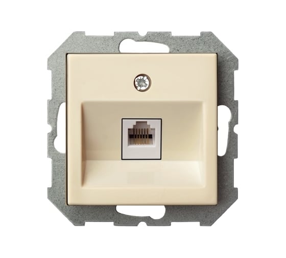 Изображение товара Розетка для интернета LIREGUS Эпсилон IKL-001-01 E/S кремовый 28-082