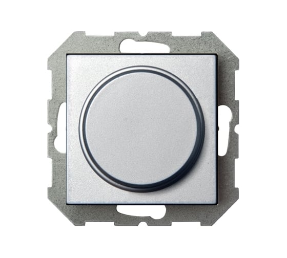Изображение товара Диммер (выключатель) LIREGUS 40-400W Эпсилон ISR-002-01 E/Mt серебро, без рамки 28-181