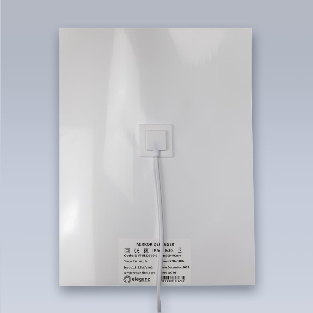 Изображение товара Подогрев для зеркал ELEGANZ 220V 300x400 мм нагреватель зеркал