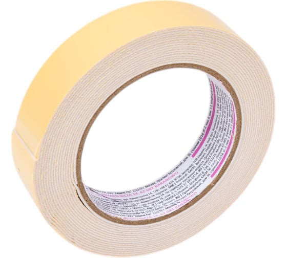 Изображение товара Монтажная двусторонняя лента на вспененной основе SCLEY 25 мм х 5 м, серия 0310-780525