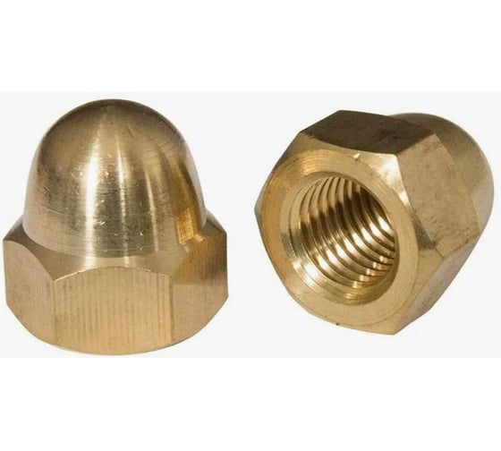 Изображение товара Гайка колпачковая DINFIX DIN 1587, латунь M 12, 5 шт. 00-0004986
