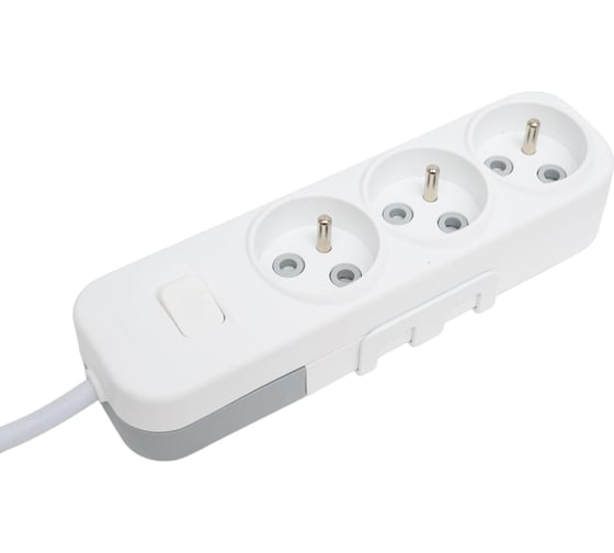 Изображение товара Удлинитель ELBI Myra 3 гнезда, с защитными шторками, с выключателем, UPS, 5м, 3x1,5 527-010205-325