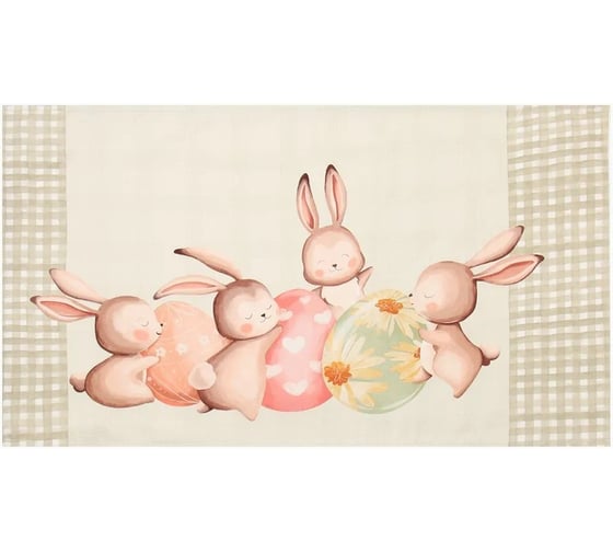 Изображение товара Полотенце Этель Зайчата 40x73 см, 100% хлопок, саржа 190 г/кв.м 10226791