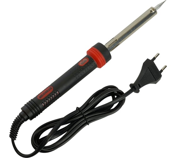 Изображение товара Паяльник с индикатором STEKKER 60W, нихромовый нагреватель, долговечное жало, 230В PLE301-60, 49809