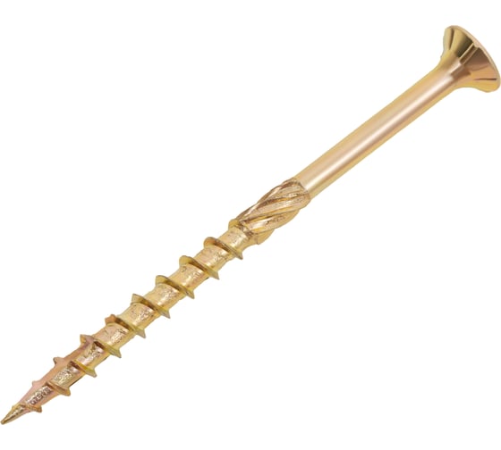 Изображение товара Конструкционный саморез Gigant желтый цинк 5x70 пот/г TORX сверло 200 шт 123824