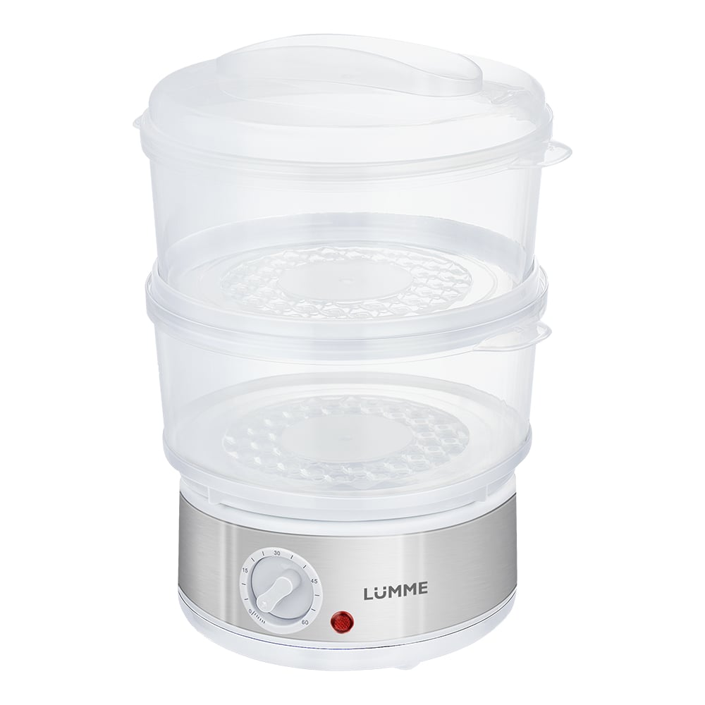 Изображение товара Пароварка LUMME LU-1403 белый жемчуг 5 литров электрическая для здорового питания