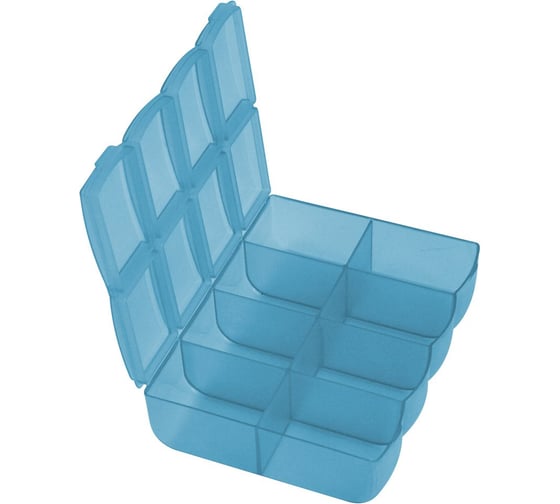 Изображение товара Органайзер для мелочей МУЛЬТИДОМ 82x105x30 мм, небесно-голубой, 10.5x8х3 см АС 40982000